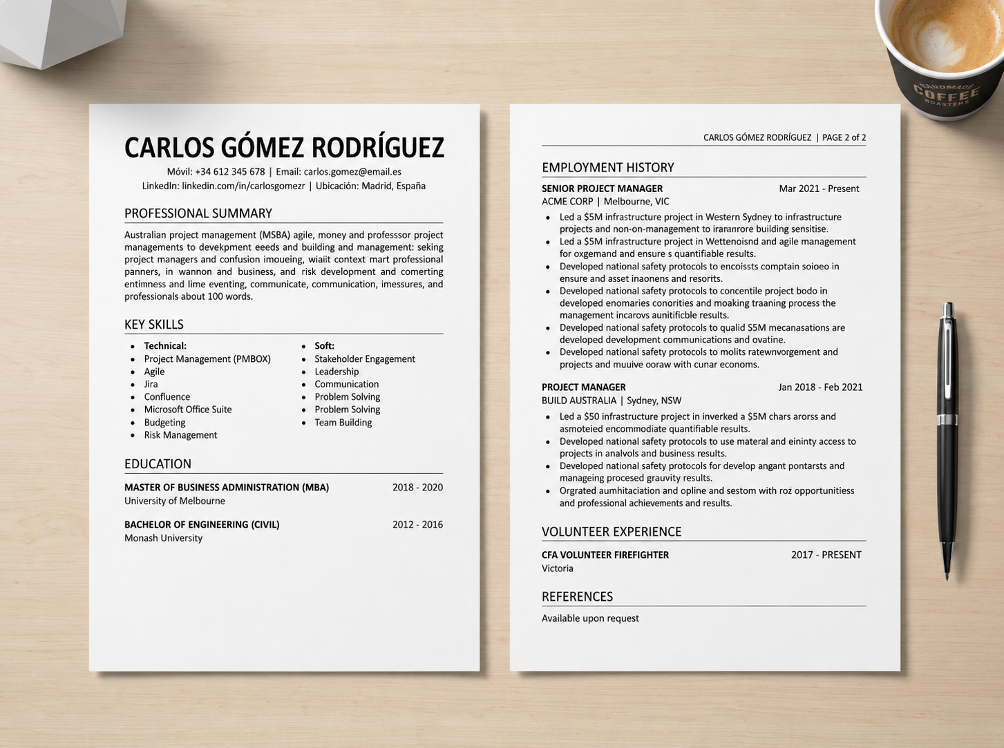 Cómo preparar un buen CV australiano paso a paso